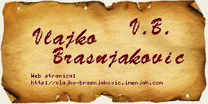 Vlajko Brašnjaković vizit kartica